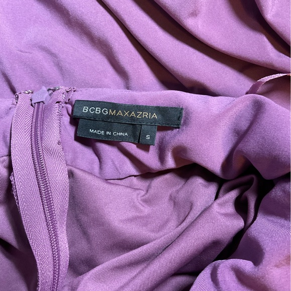 BCBGMAXAZRIA Grecian styled formal gown, Grape color, Size S - Picture 6 of 6